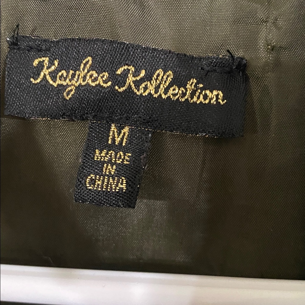 Olive Green Puffer Jacket - Picture 2 of 7